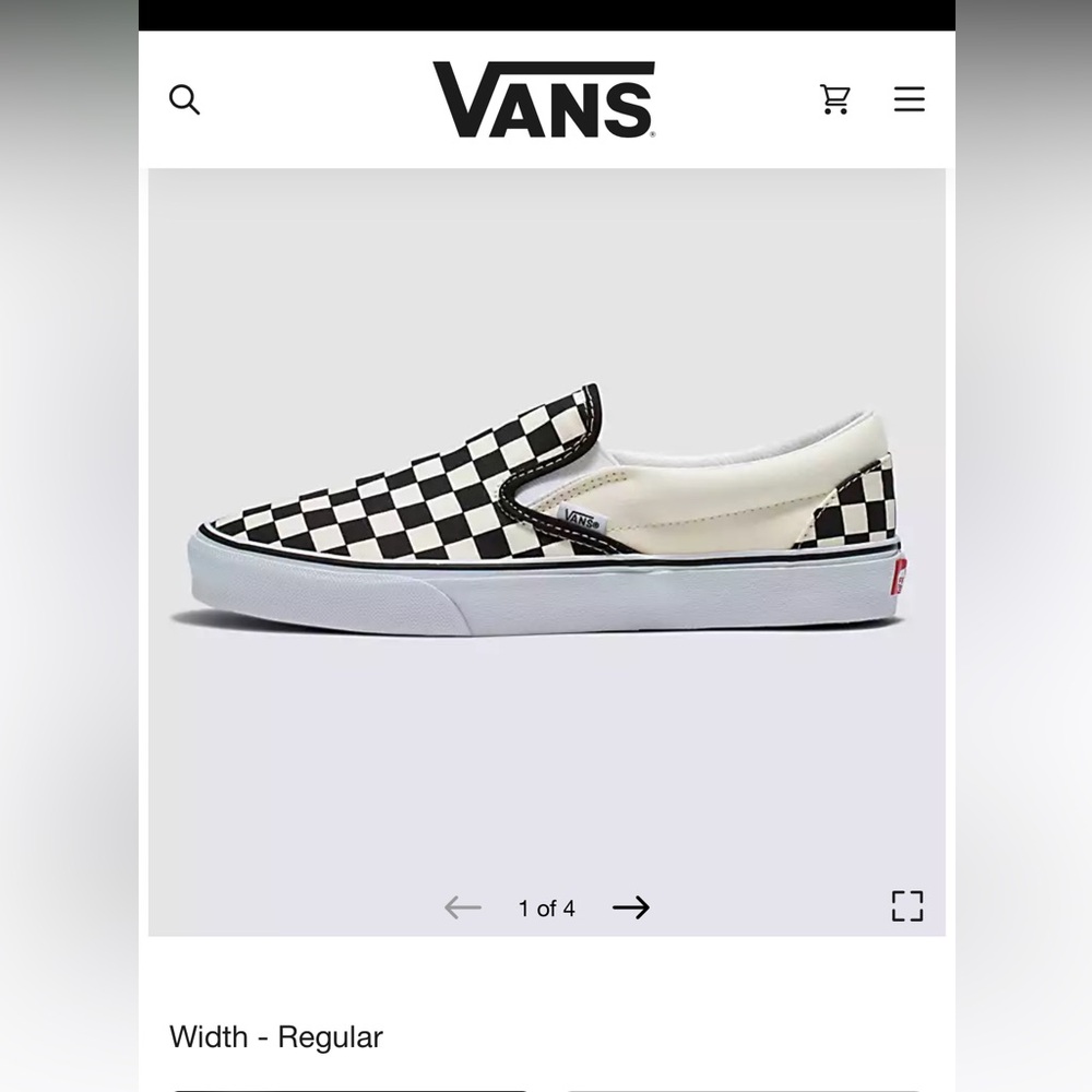 Unisex checkered Vans Men’s 6.5 Women’s 8